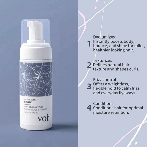 Voir Haircare Secrets in the Snow Soft Styling Foam 5.4 oz MSRP $22 - Picture 1 of 2